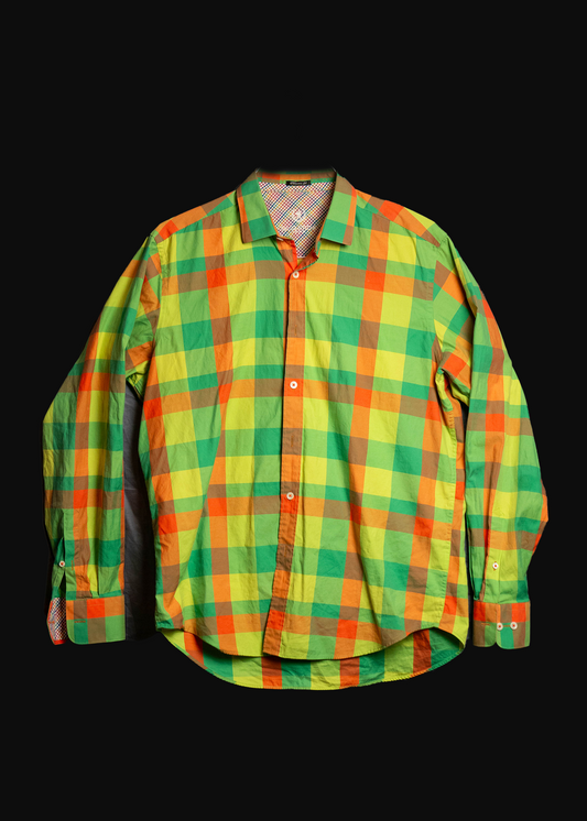 Hand Picked Colorful Plaid Shirt