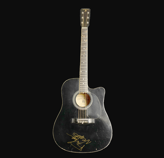 Signed Original Busking Guitar