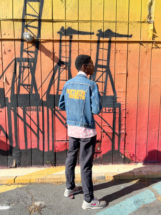Custom Fantastic Negrito Upcycled Denim Jacket